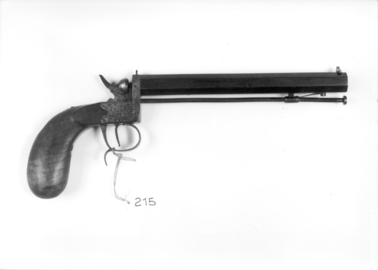 pistola, opera isolata - manifattura europea (secc. XIX/ XX)