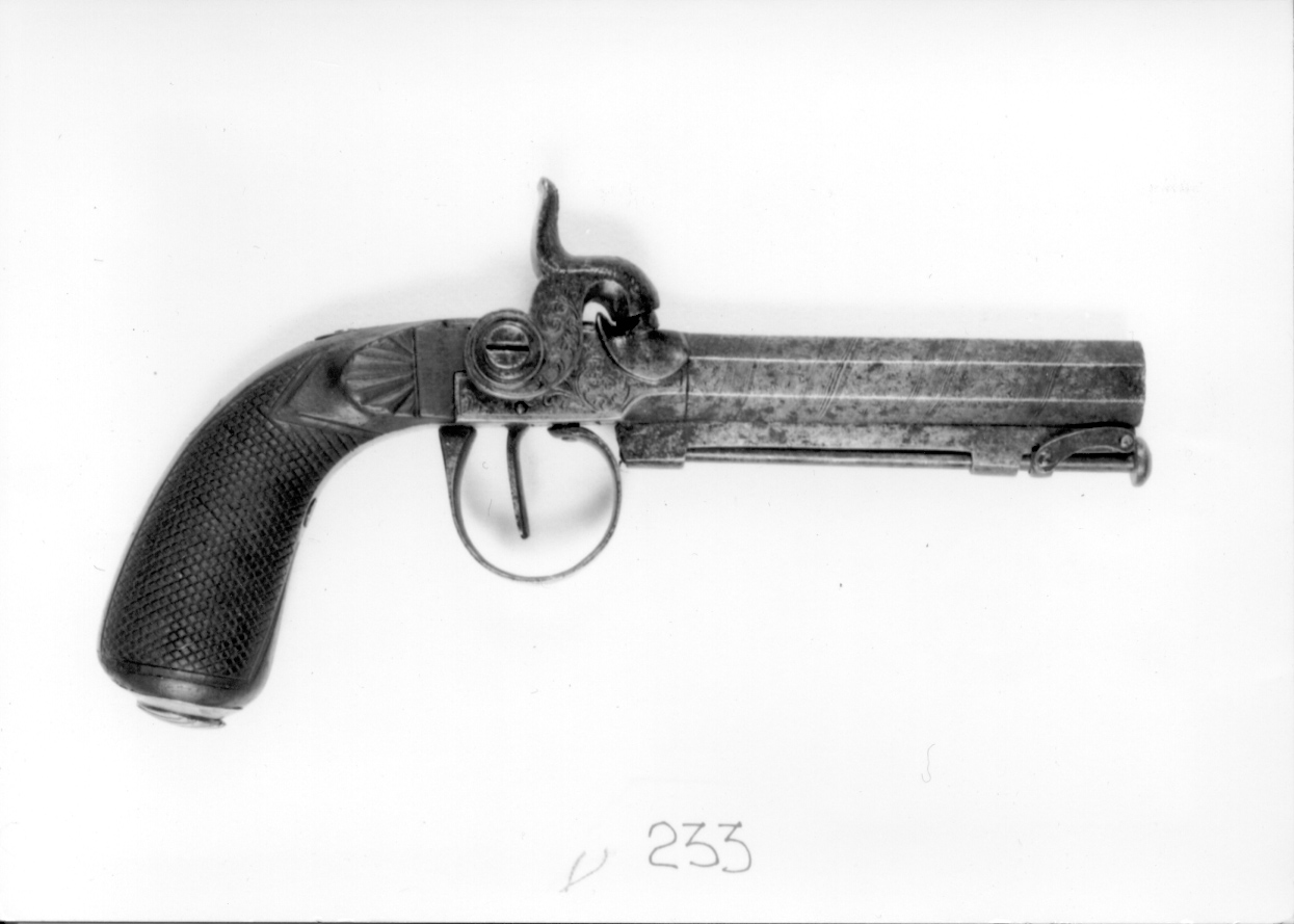 pistola, opera isolata - manifattura europea (seconda metà sec. XIX)