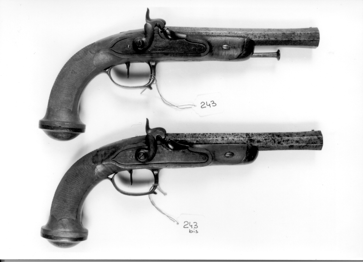 pistola, serie - manifattura europea (seconda metà sec. XIX)