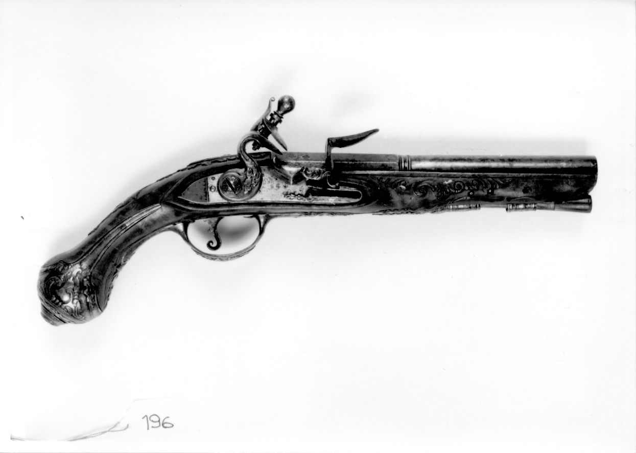 pistola, opera isolata - manifattura europea (fine/inizio secc. XVIII/ XIX)