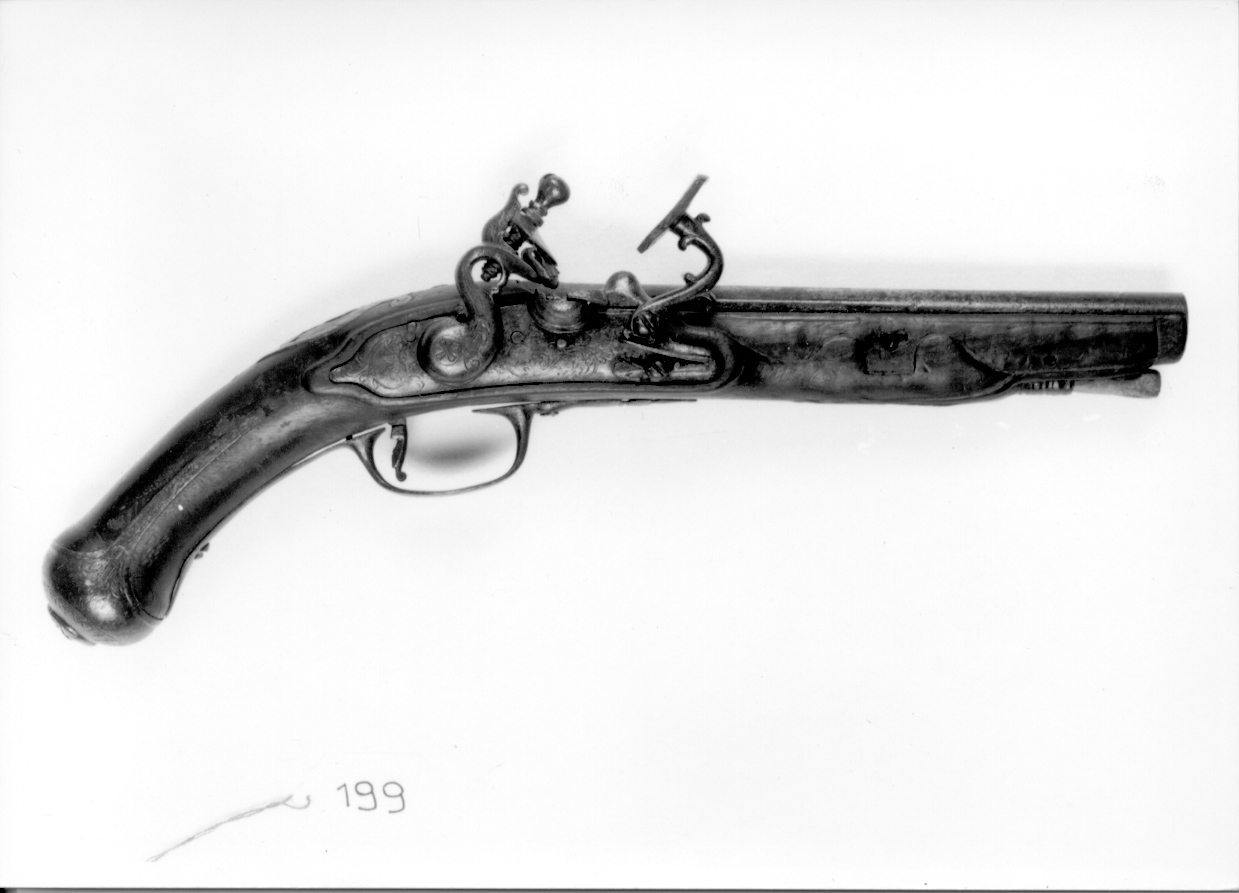 pistola, opera isolata - manifattura italiana (secc. XVIII/ XIX)