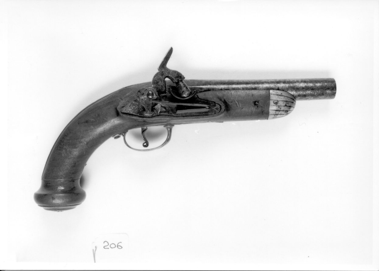 pistola, opera isolata - manifattura europea (metà sec. XIX)