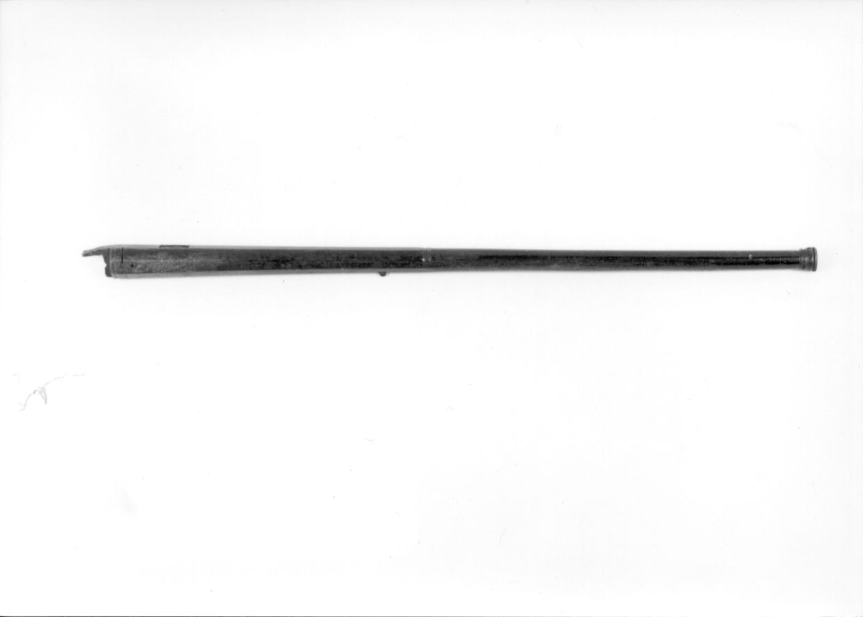 canna di fucile, frammento - manifattura europea (sec. XIX)