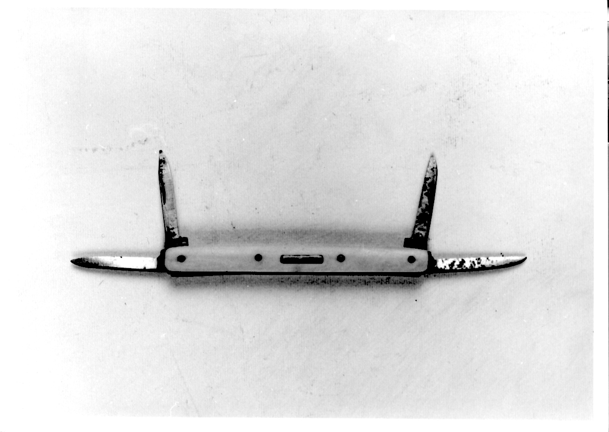 coltello, opera isolata - manifattura europea (fine/inizio secc. XIX/ XX)