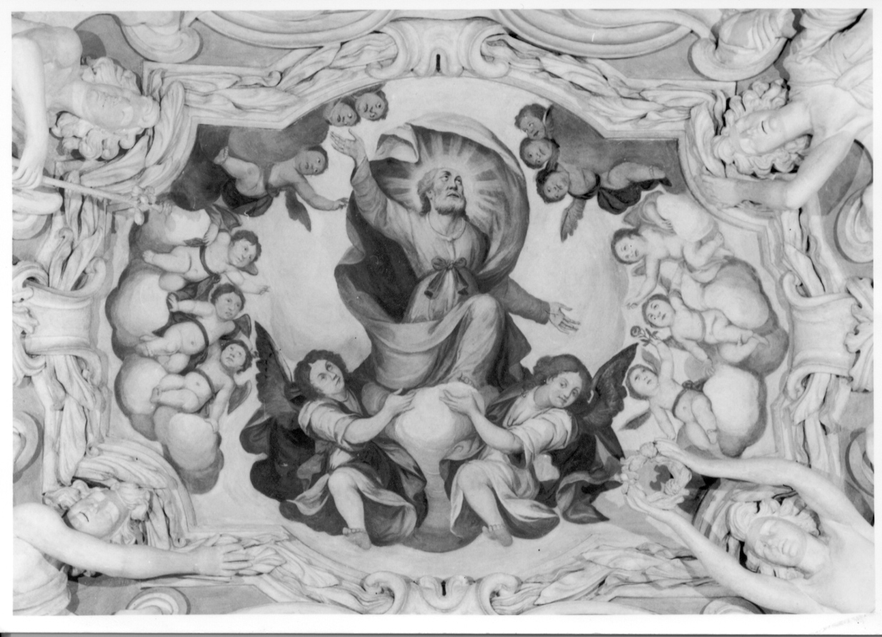 gloria di San Giuseppe (dipinto, elemento d'insieme) di Grassi Tarquinio (ultimo quarto sec. XVII)