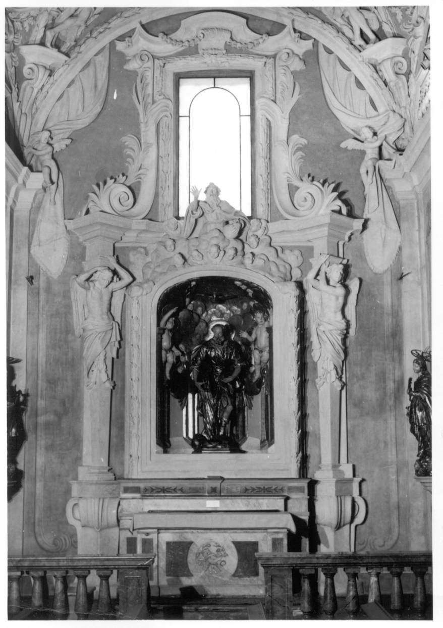 Dio Padre benedicente (mostra d'altare, elemento d'insieme) di Iotti Carlo (ultimo quarto sec. XVII)