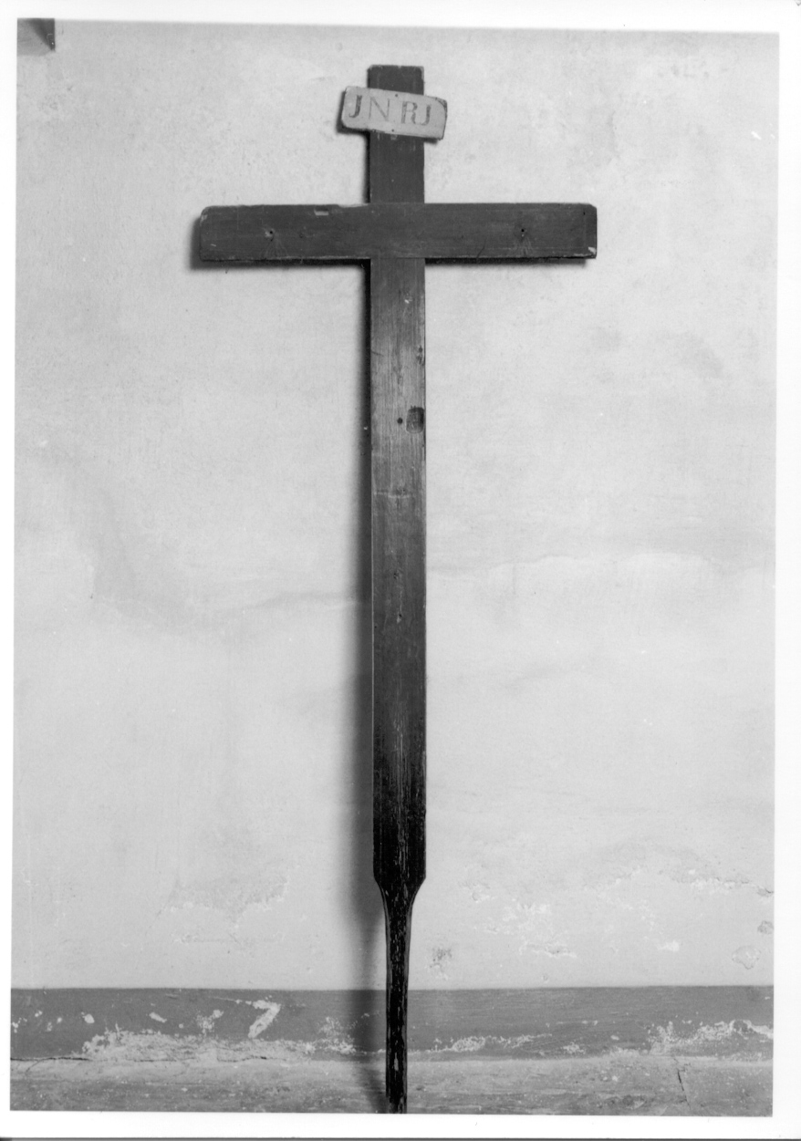 croce processionale, opera isolata - ambito piemontese (seconda metà sec. XIX)