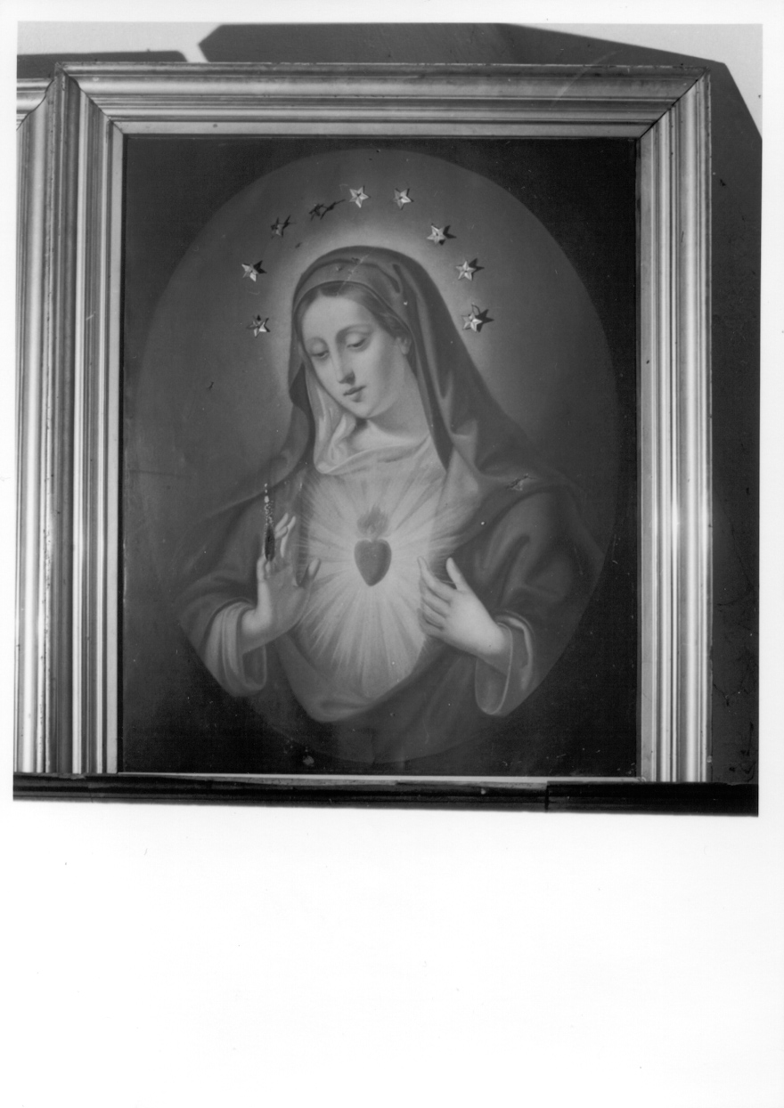 Sacro Cuore di Maria (dipinto, opera isolata) - ambito piemontese (ultimo quarto sec. XIX)