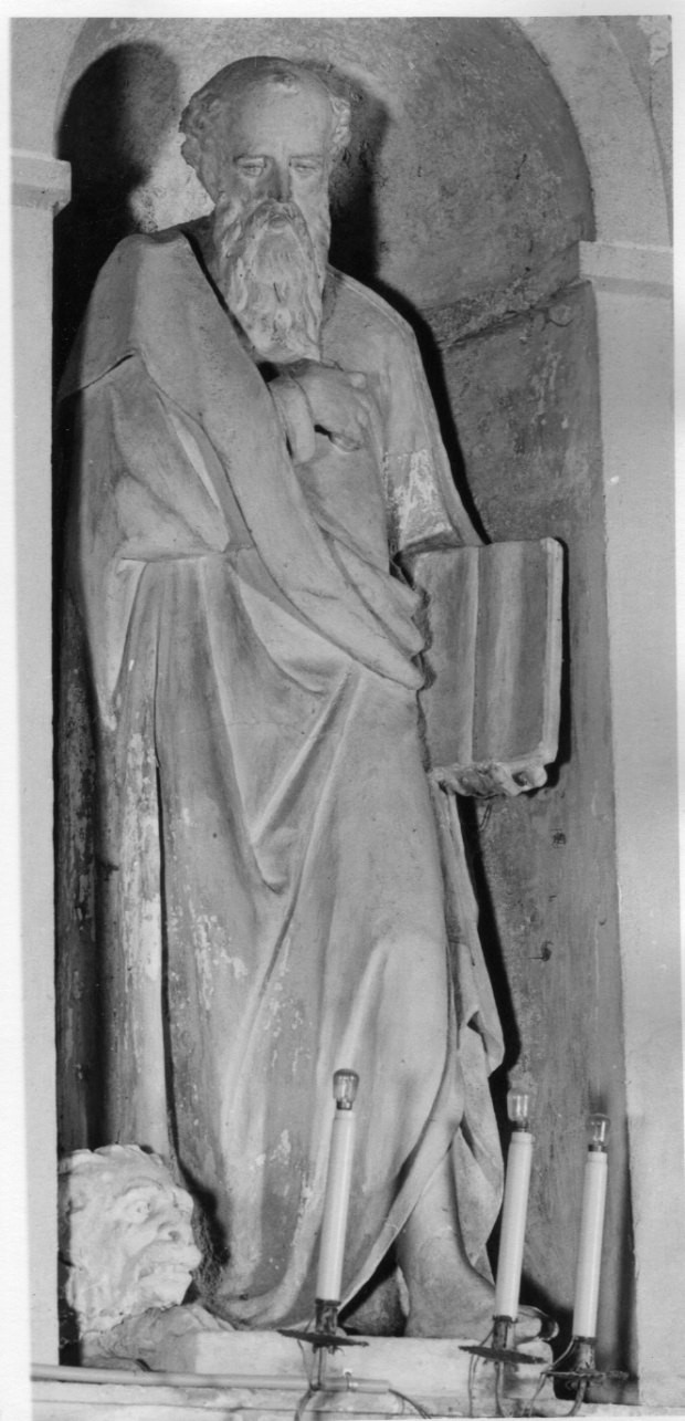San Marco Evangelista (statua, opera isolata) di Brillaro (fine sec. XIX)