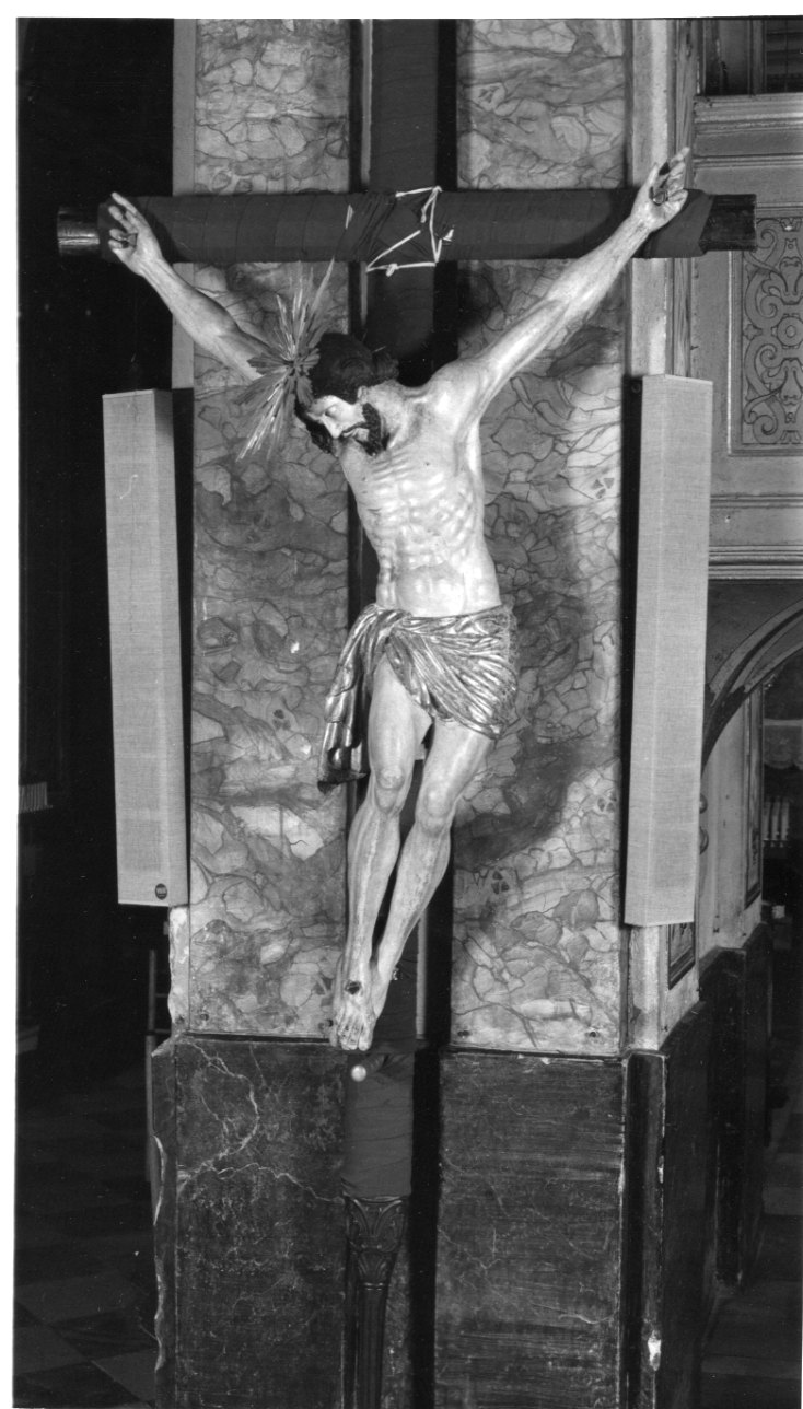 Cristo crocifisso dolente (croce processionale, opera isolata) - ambito ligure (sec. XIX)