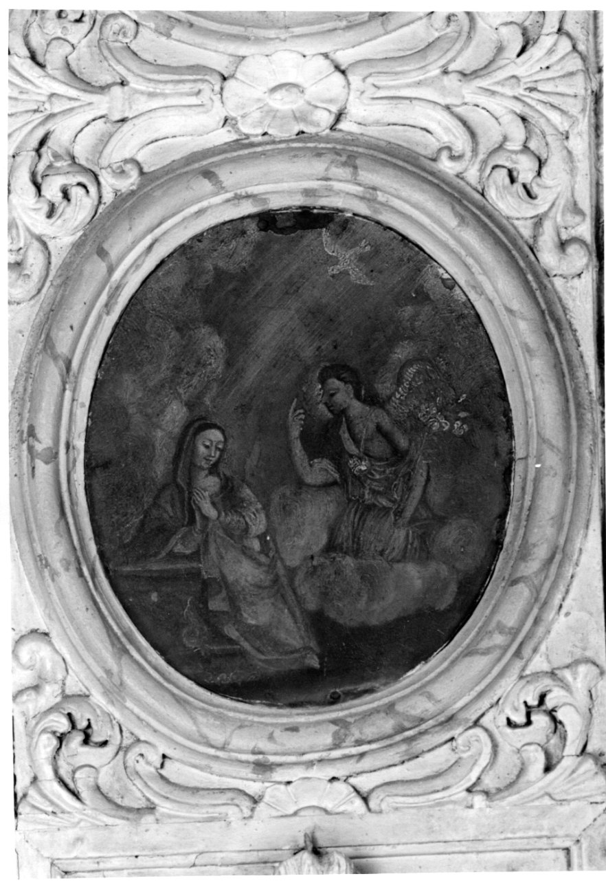 Annunciazione (dipinto, elemento d'insieme) - ambito ligure (sec. XIX)