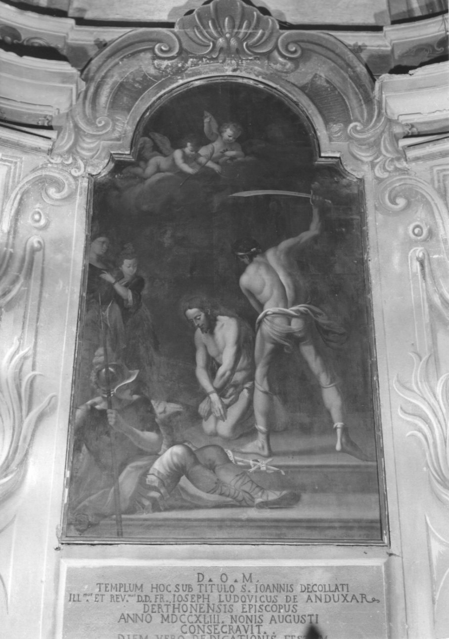 decapitazione di San Giovanni Battista (dipinto, opera isolata) di Giolfi Antonio (metà sec. XVIII)