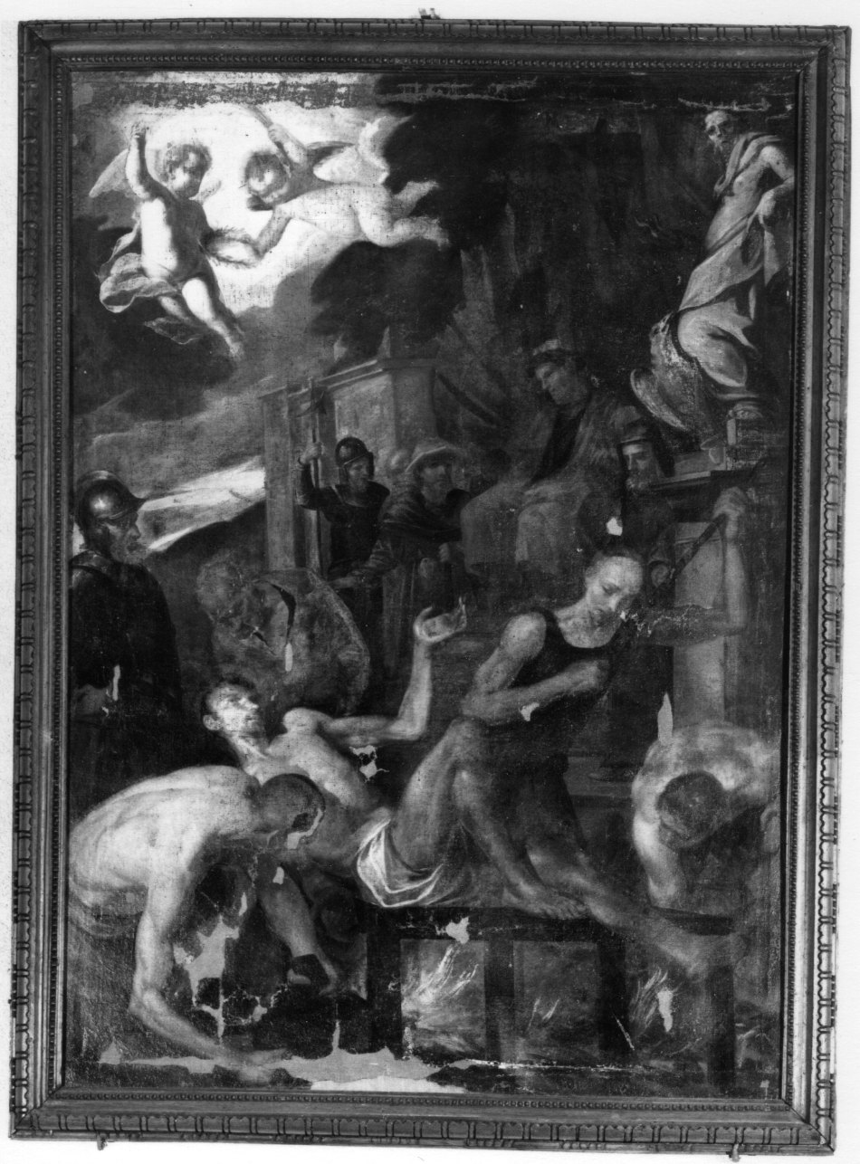 martirio di San Lorenzo (dipinto, opera isolata) - ambito genovese (seconda metà sec. XVII)
