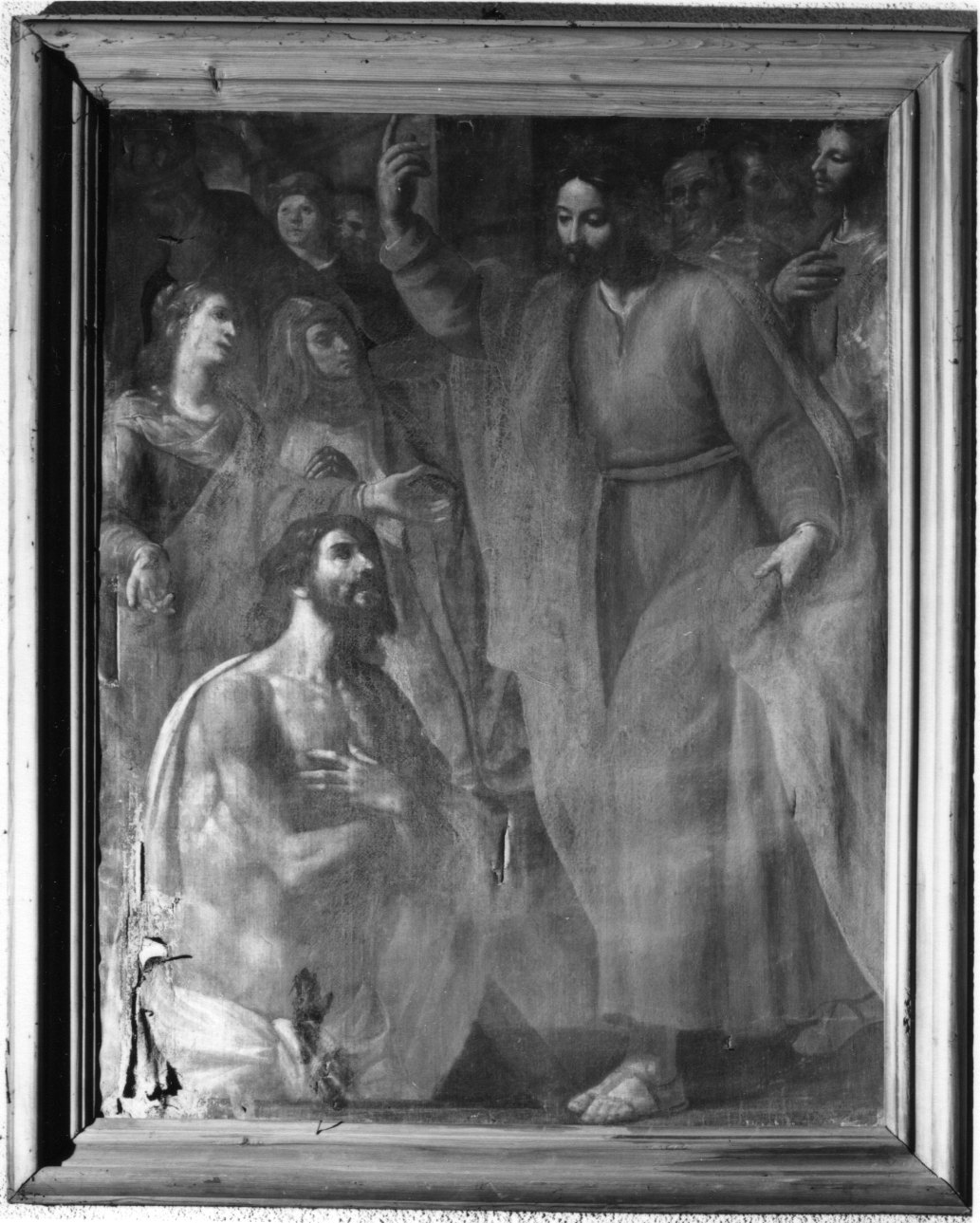 resurrezione di Lazzaro (dipinto, opera isolata) di Carlone Giovanni (prima metà sec. XVII)