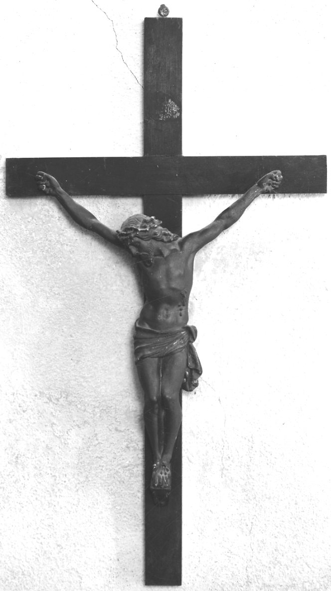 Cristo crocifisso dolente (croce da parete, opera isolata) - bottega piemontese (seconda metà sec. XIX)