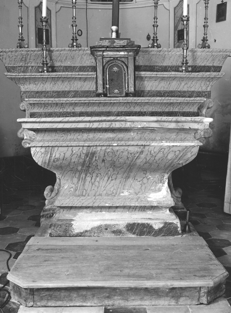 altare maggiore, opera isolata - bottega astigiana (seconda metà sec. XVIII)