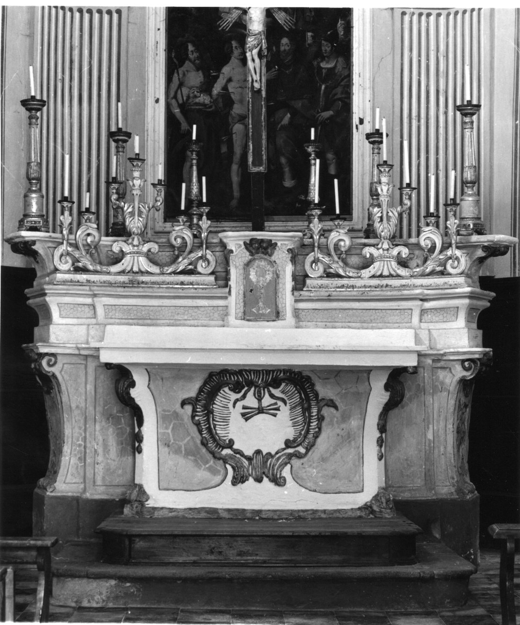 altare maggiore, opera isolata - bottega astigiana (prima metà sec. XIX)