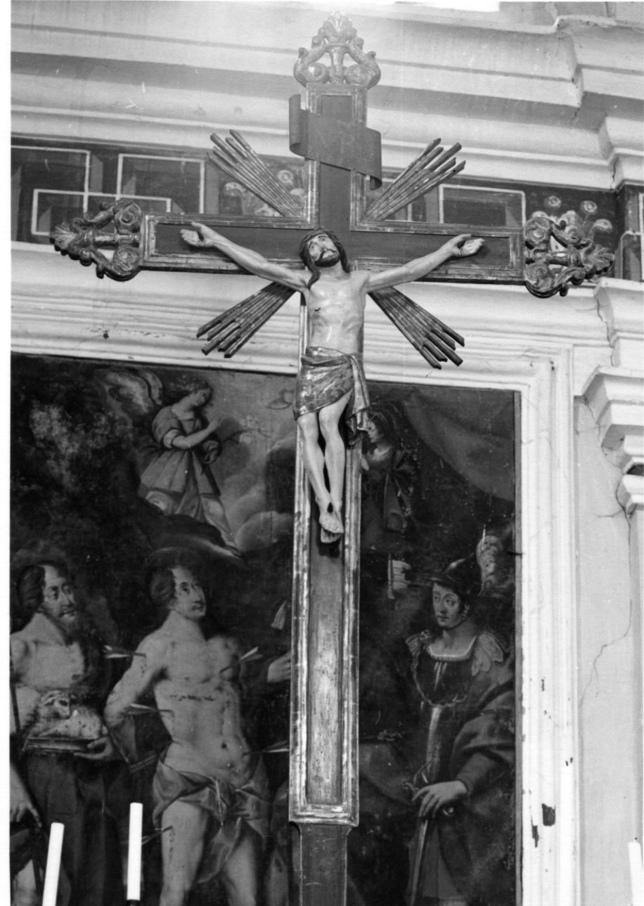 Cristo crocifisso dolente (croce d'altare, opera isolata) - bottega astigiana (seconda metà sec. XVII)