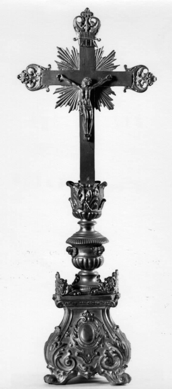 Cristo crocifisso dolente (croce d'altare, opera isolata) - bottega piemontese (prima metà sec. XIX)