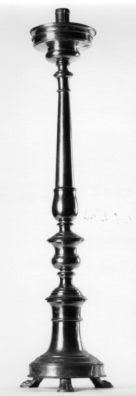 candeliere, serie - bottega piemontese (fine/inizio secc. XIX/ XX)