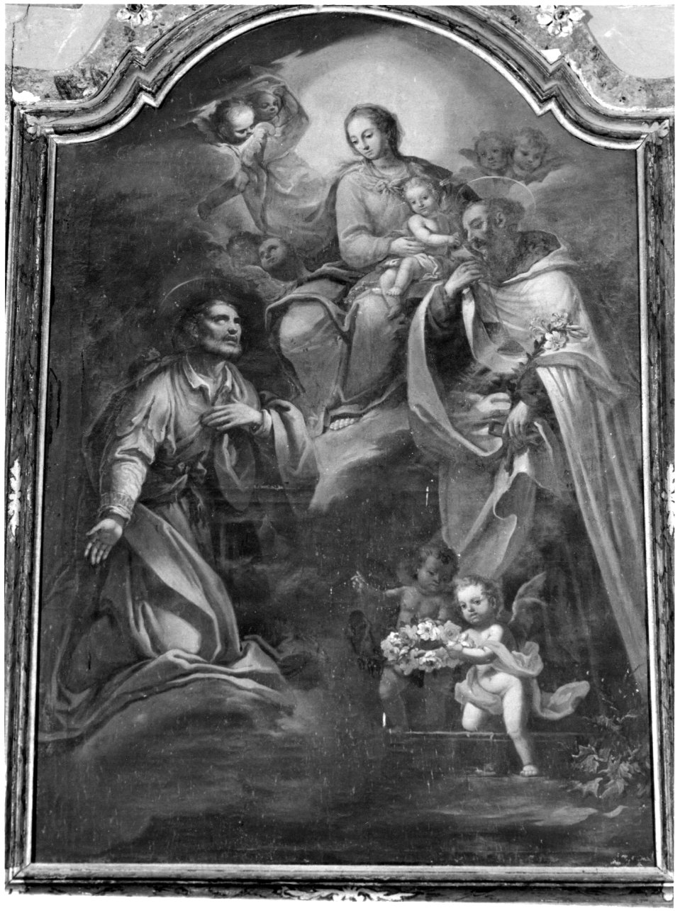 Madonna del Carmelo con Sant'Alberto e San Giovanni della Croce (dipinto, opera isolata) - ambito astigiano (ultimo quarto sec. XVIII)