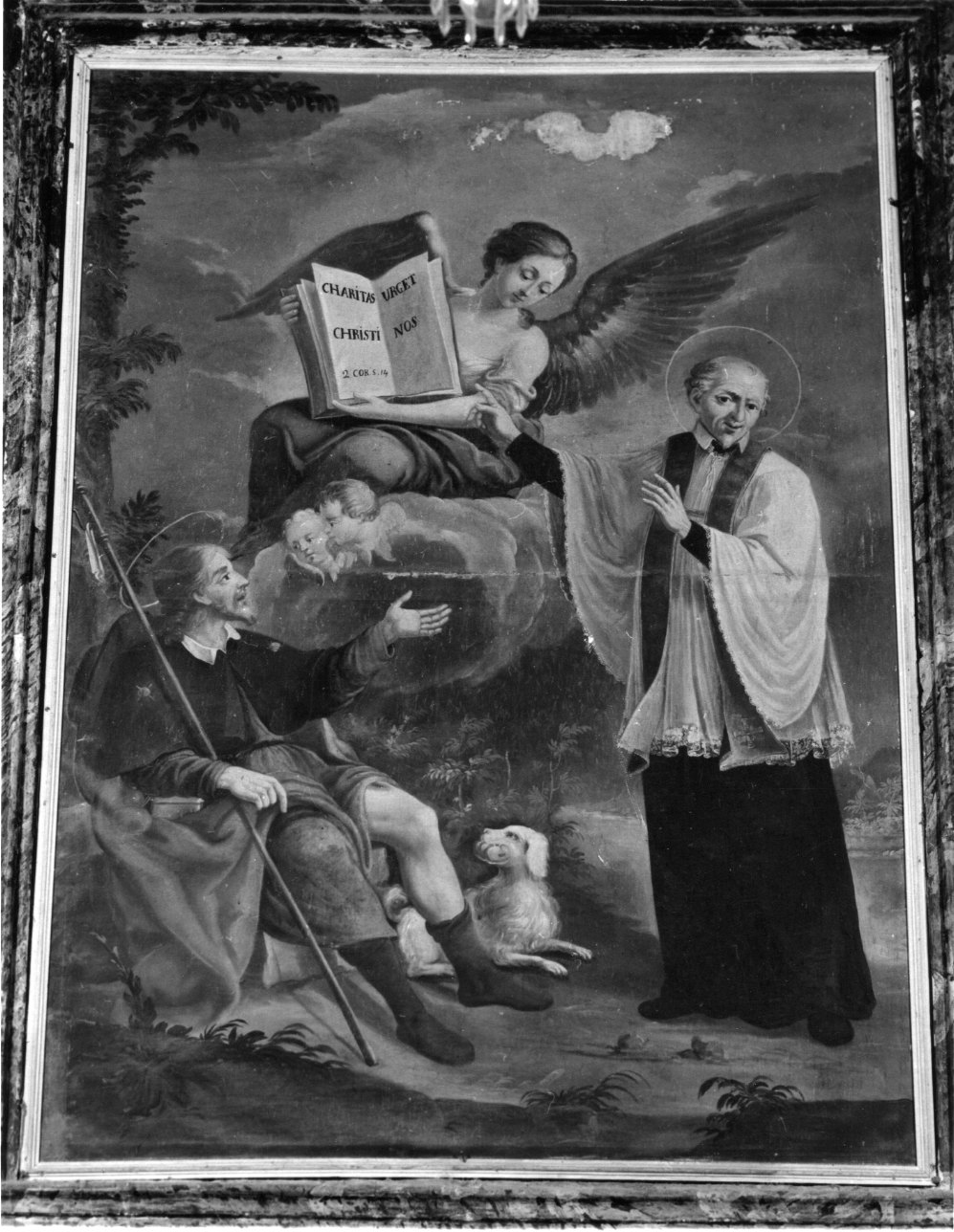 San Rocco e San Vincenzo Ferreri (dipinto, opera isolata) - ambito astigiano (ultimo quarto sec. XVIII)