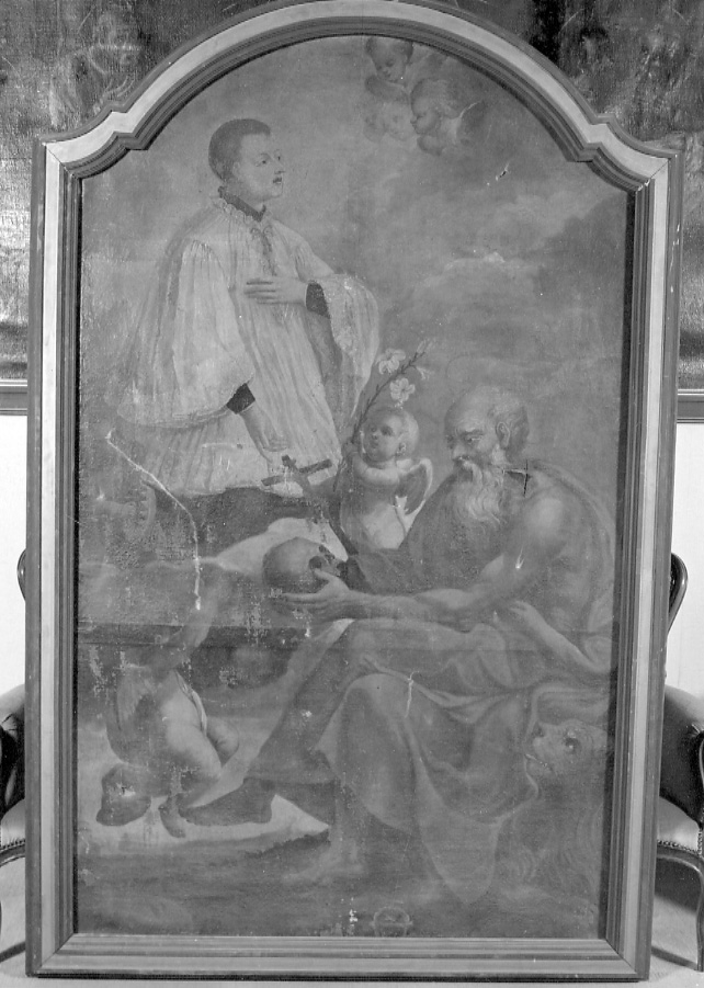 San Luigi Gonzaga e San Girolamo (dipinto, opera isolata) - ambito astigiano (prima metà sec. XVIII)