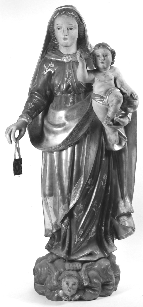 Madonna del Carmelo (statua, opera isolata) - ambito astigiano (sec. XVII)