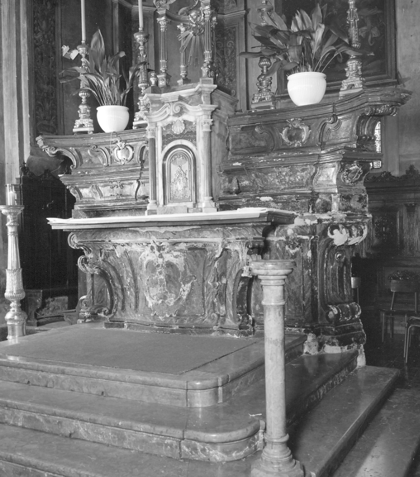 altare maggiore, opera isolata - ambito astigiano (seconda metà, prima metà sec. XVIII, sec. XX)