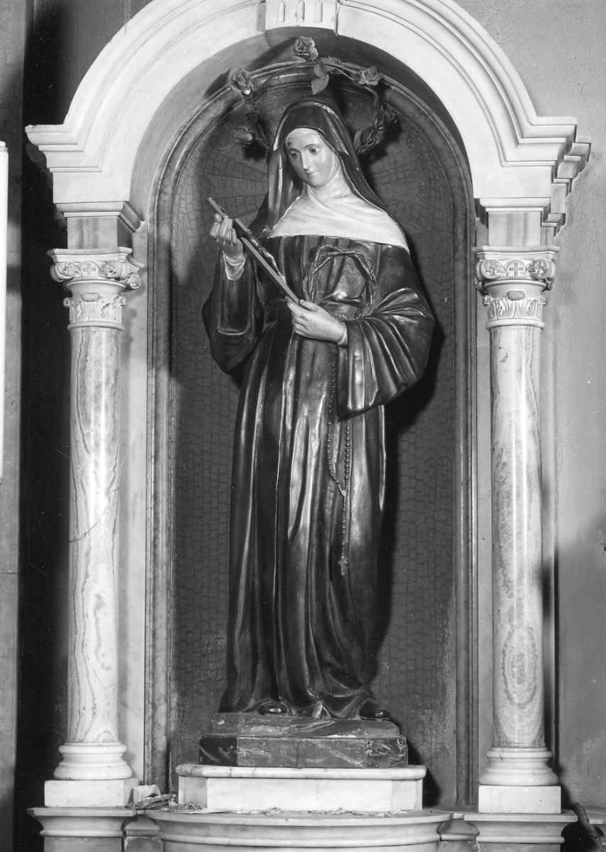 Santa Rita da Cascia (statua, opera isolata) - produzione piemontese (fine/inizio secc. XIX/ XX)