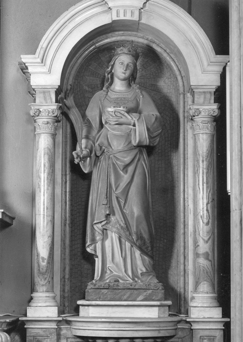 Santa Lucia (statua, opera isolata) - produzione piemontese (fine/inizio secc. XIX/ XX)