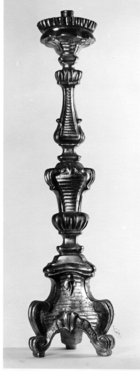 candeliere, serie - bottega astigiana (terzo quarto sec. XVIII)