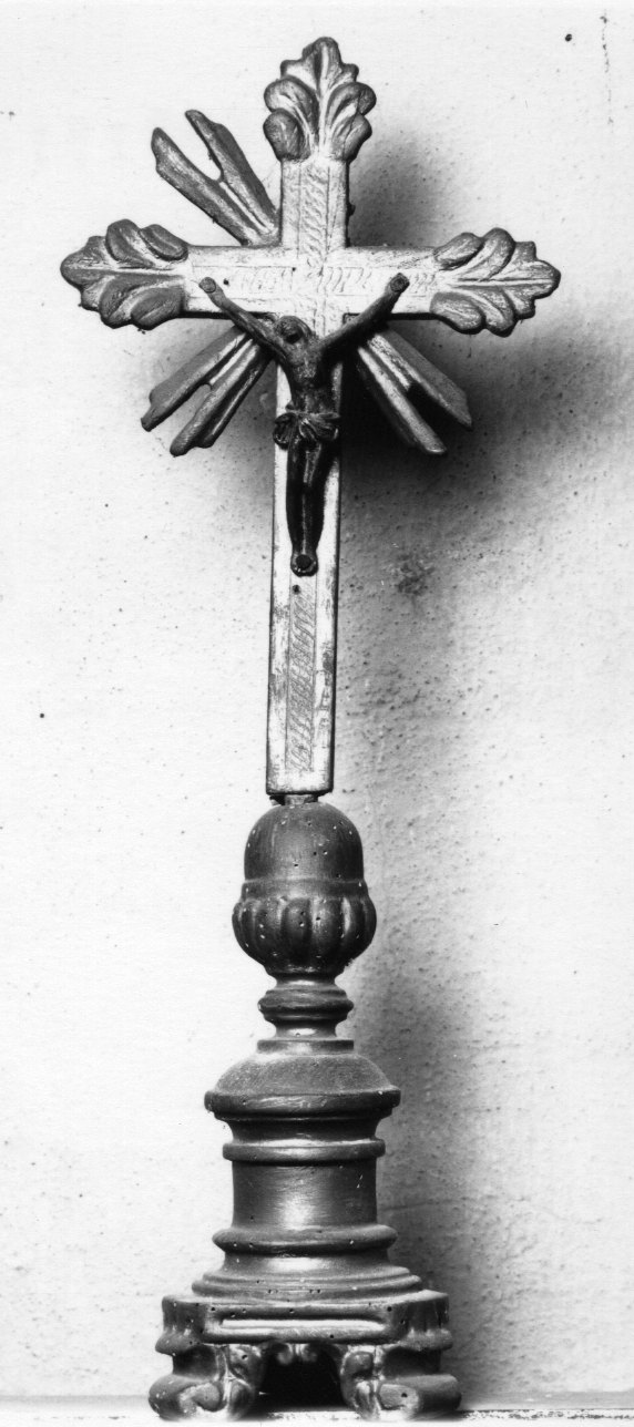 Cristo crocifisso dolente (croce d'altare, opera isolata) - bottega astigiana (prima metà sec. XIX)
