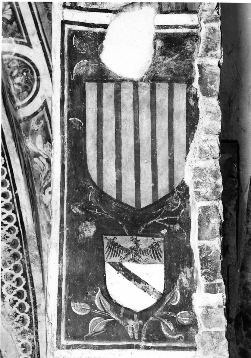 stemma gentilizio della famiglia Bruno (dipinto, elemento d'insieme) di Maestro di Roccaverano (ultimo quarto sec. XV)