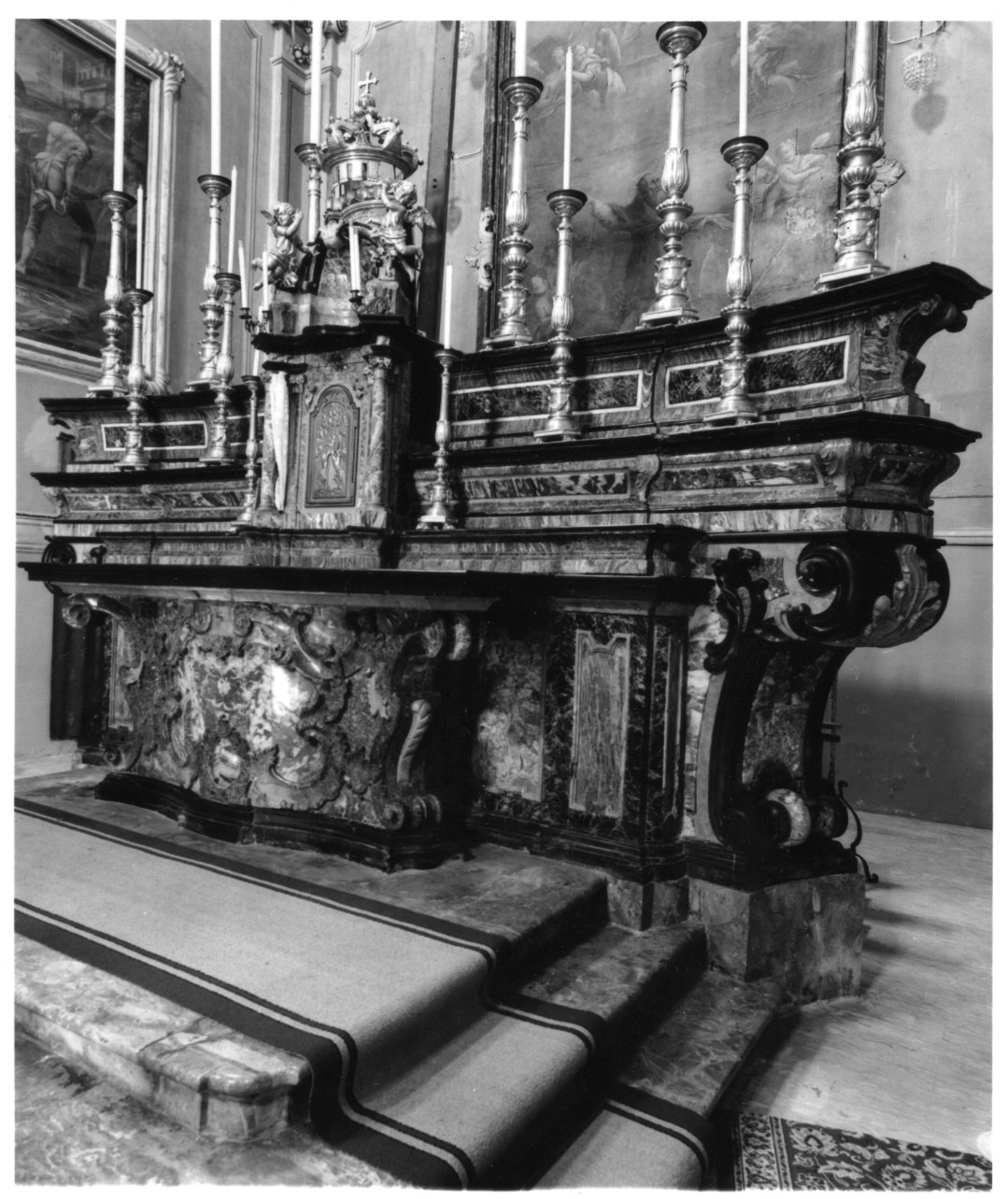 altare maggiore, opera isolata di Pelagatta Carlo Giuseppe (terzo quarto sec. XVIII)