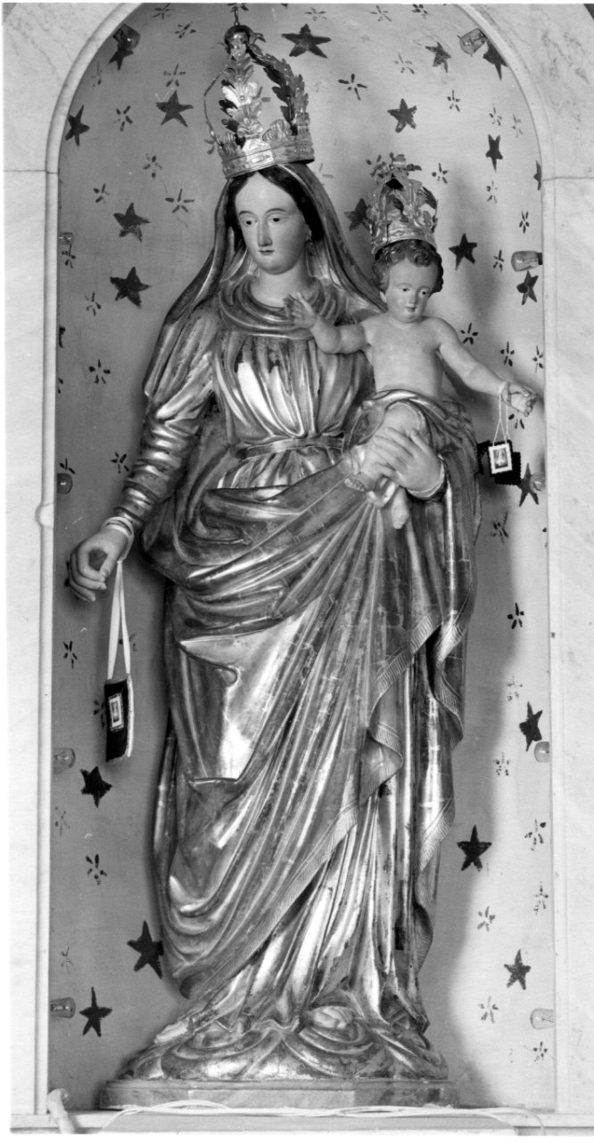 Madonna del Carmelo (statua, opera isolata) - bottega astigiana (terzo quarto sec. XIX)