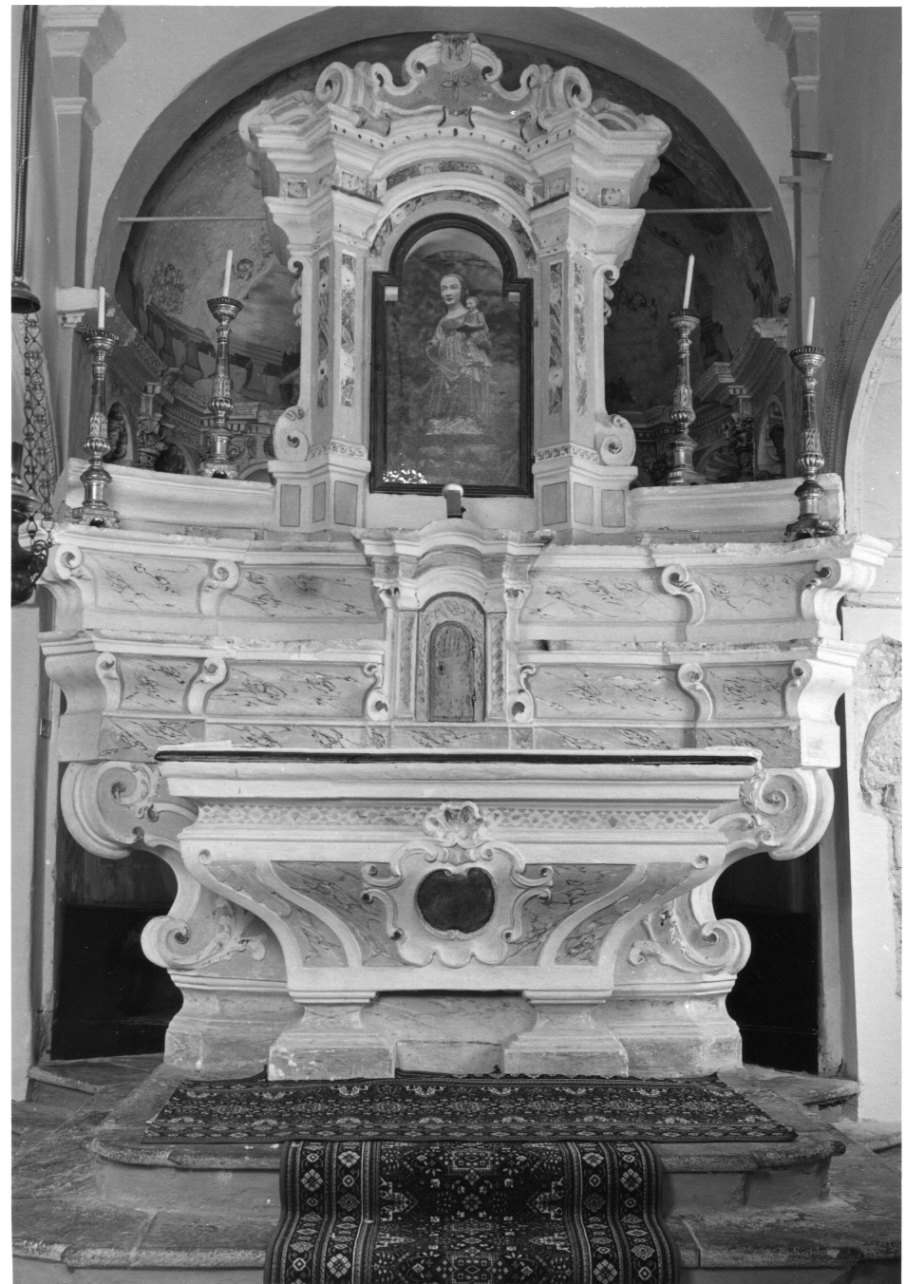 altare maggiore, opera isolata - ambito astigiano (sec. XVIII)