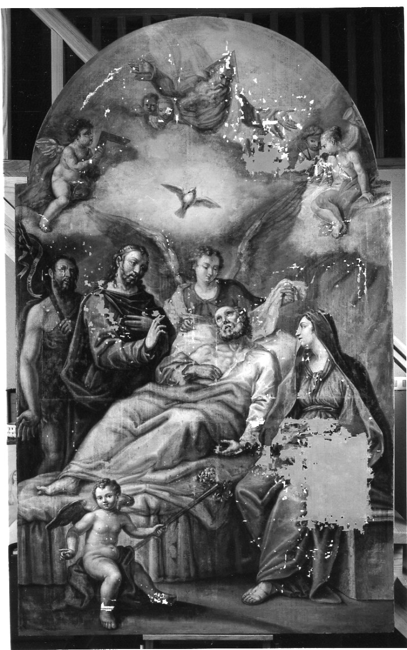 morte di San Giuseppe (dipinto, opera isolata) - ambito piemontese (sec. XIX)