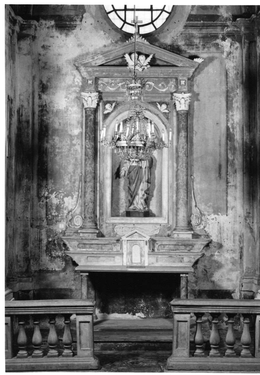 cherubini e motivi decorativi fitomorfi (altare - a edicola, opera isolata) - bottega piemontese (fine/inizio secc. XIX/ XX)