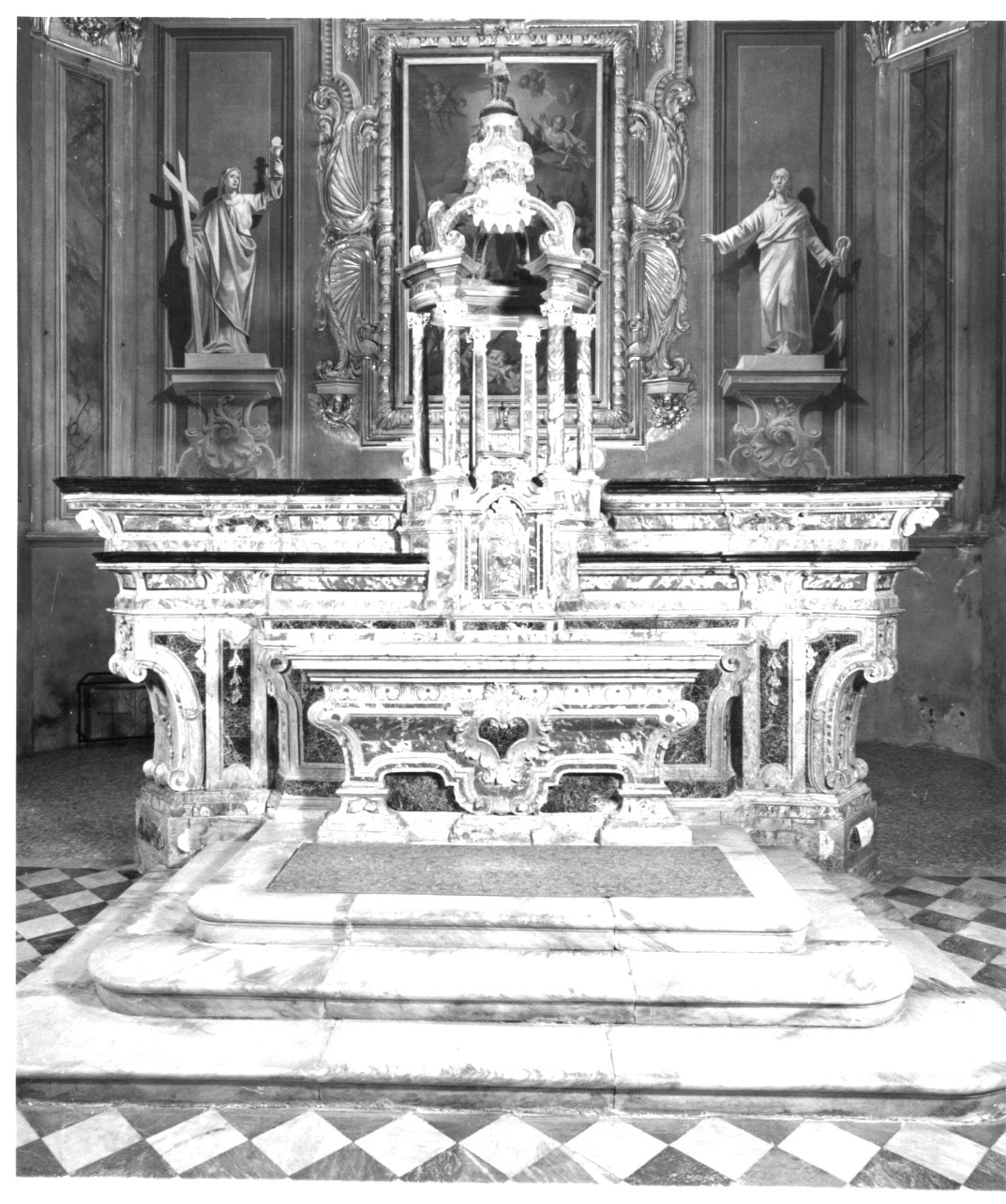altare maggiore, opera isolata - bottega piemontese (prima metà sec. XVIII)