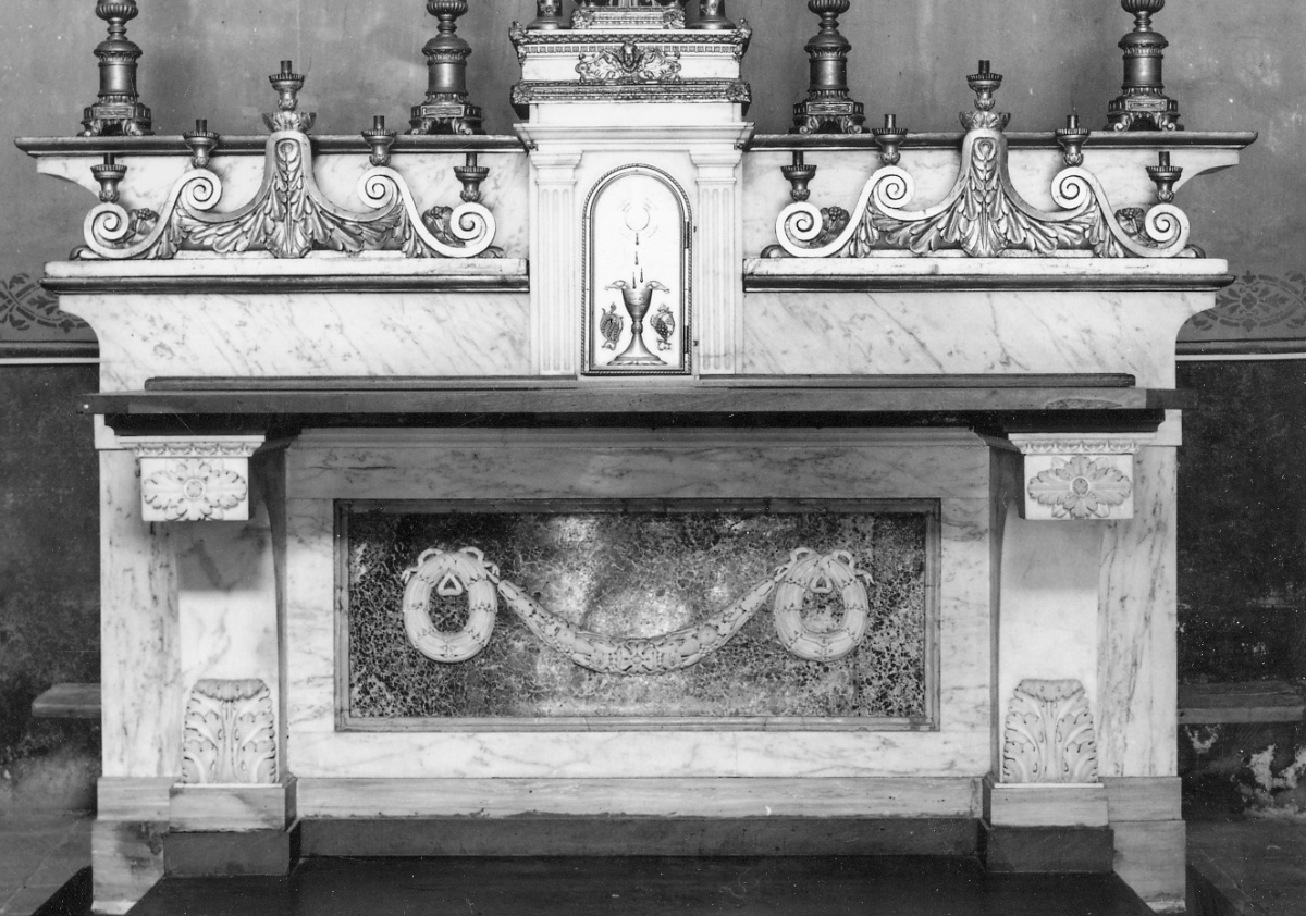 altare maggiore, opera isolata - bottega piemontese (secondo quarto sec. XIX)
