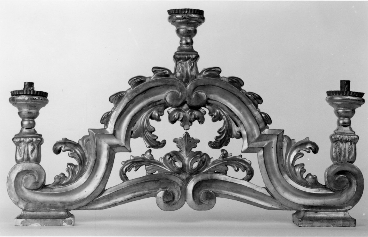 candelabro, opera isolata - bottega piemontese (prima metà sec. XIX)