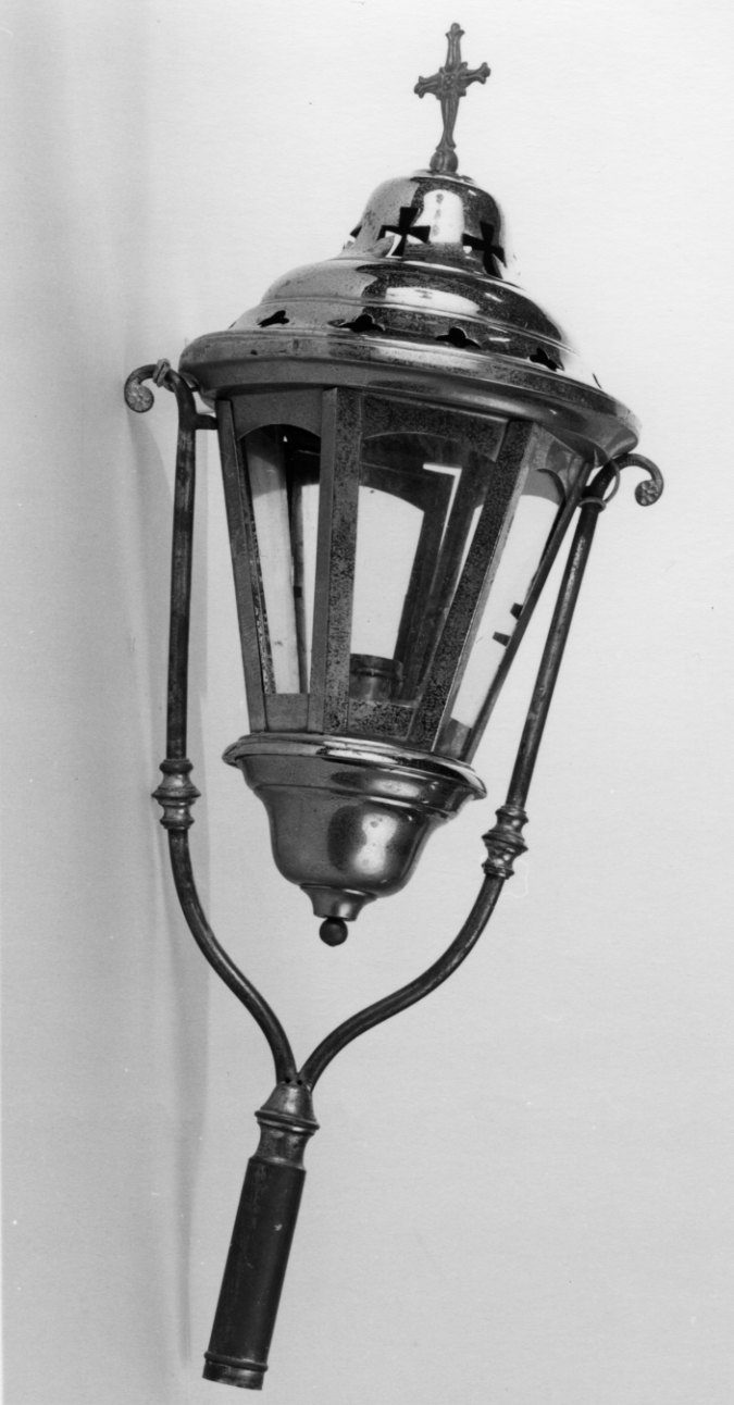 lanterna processionale, serie - bottega piemontese (seconda metà sec. XIX)