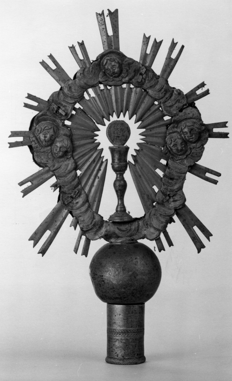 calice eucaristico (mazza processionale, elemento d'insieme) - bottega piemontese (secondo quarto sec. XIX)