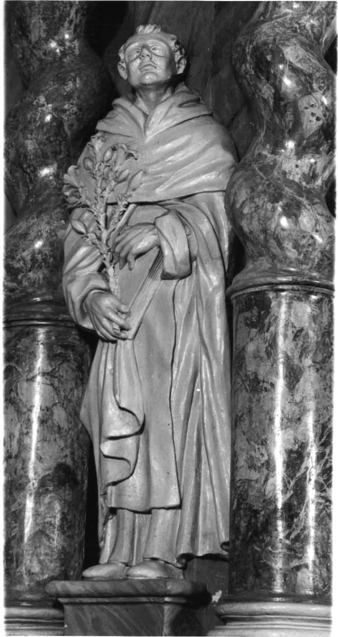 San Domenico in preghiera (statua, opera isolata) - bottega piemontese (fine/inizio secc. XVIII/ XIX)