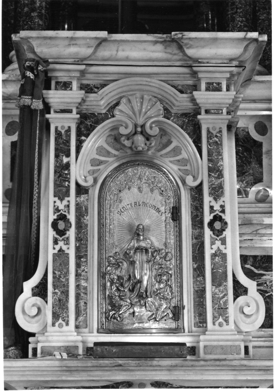 Cristo tra gli apostoli (tabernacolo) - bottega liguro-piemontese (metà sec. XVIII)