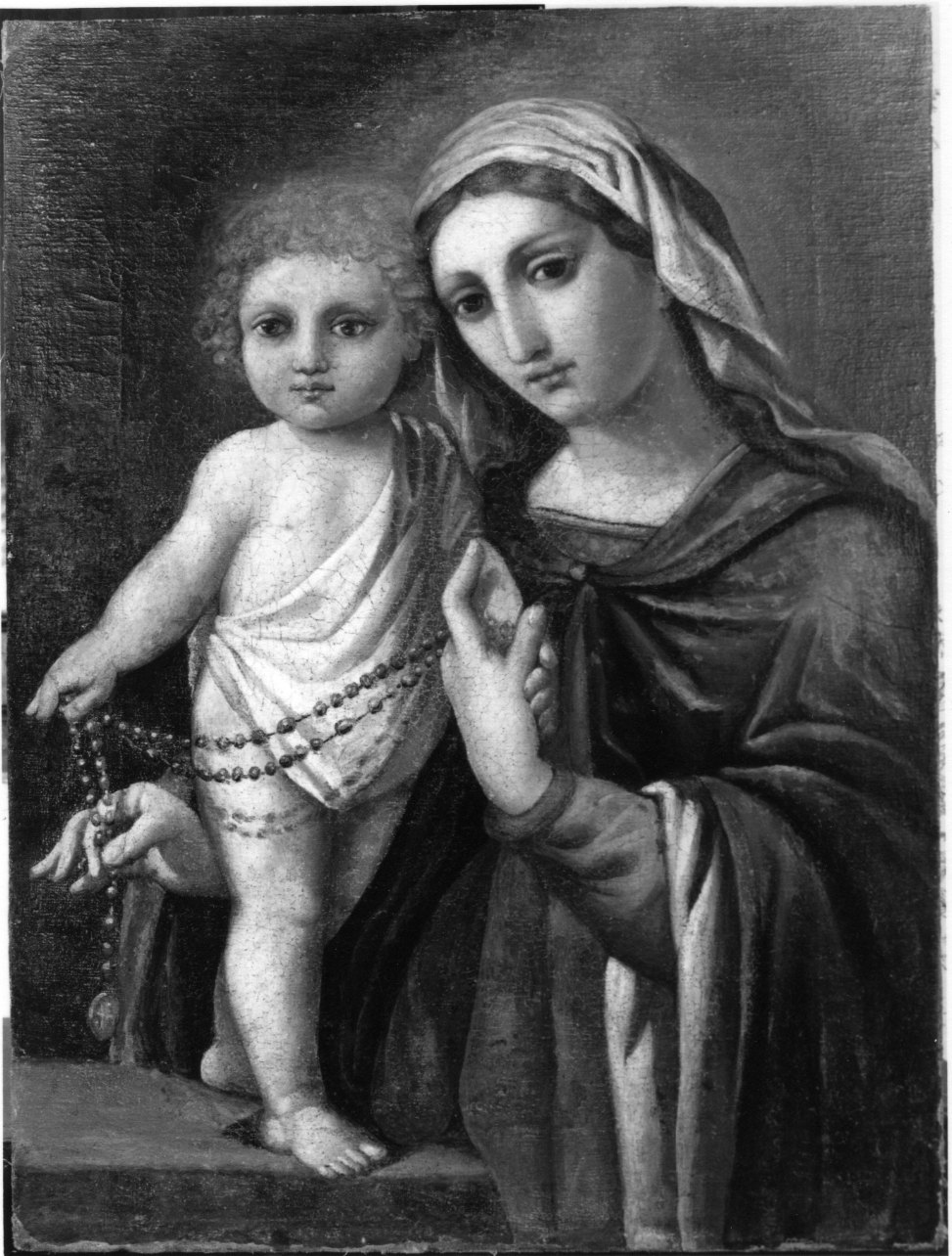 Madonna con Bambino (dipinto, opera isolata) - ambito ligure (secondo quarto sec. XVII)