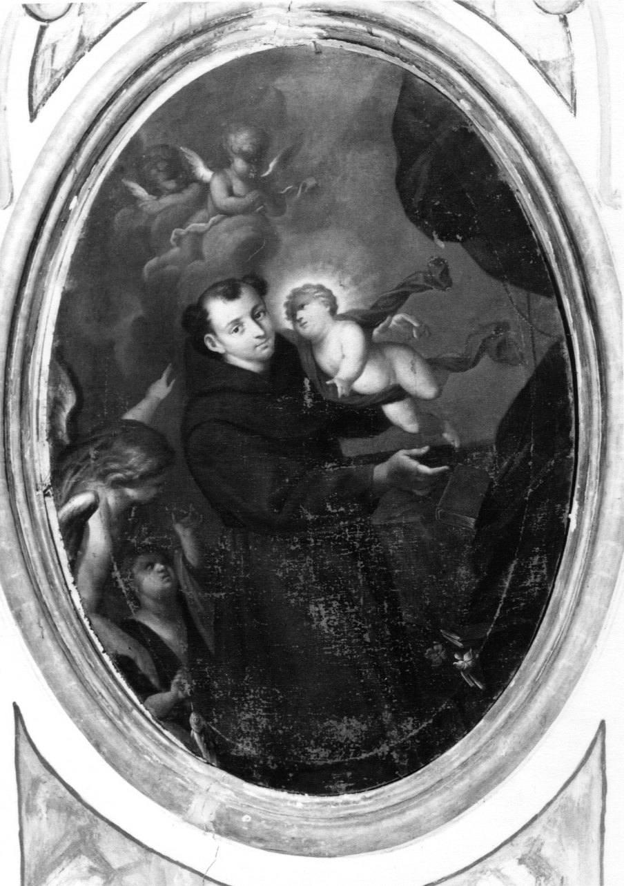 apparizione di Gesù Bambino a Sant'Antonio da Padova (dipinto, opera isolata) - ambito ligure-piemontese (prima metà sec. XIX)