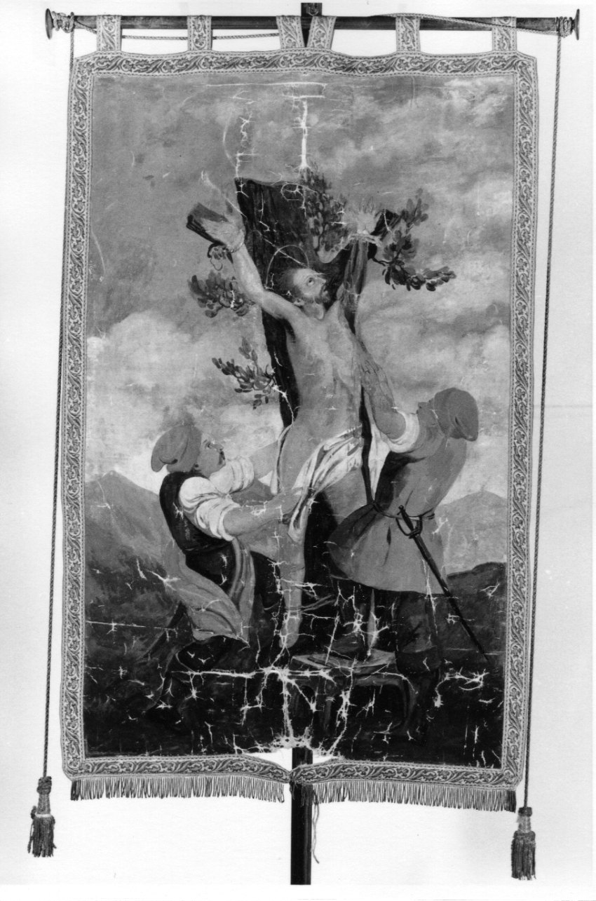crocifissione (dipinto) - ambito ligure (seconda metà sec. XIX)