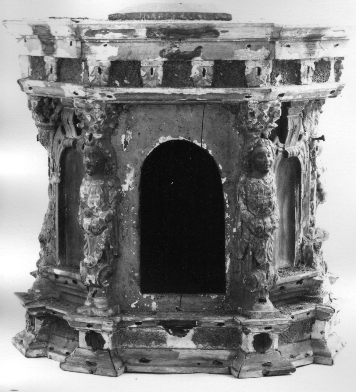tabernacolo - a tempietto, opera isolata - bottega ligure (seconda metà sec. XVII)
